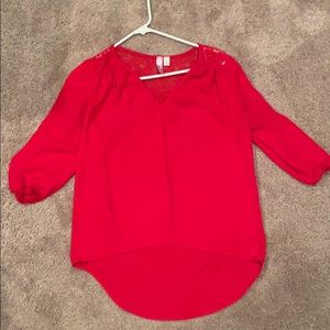 Red blouse